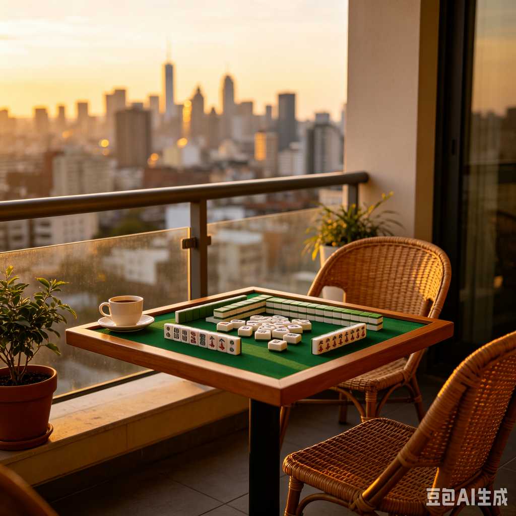 modern text mahjong tiles
