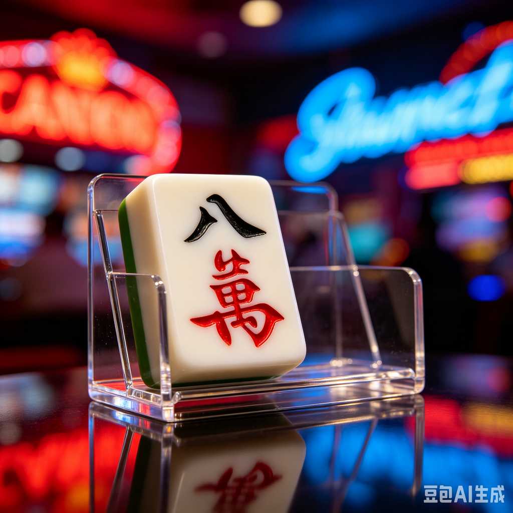 vintage text mahjong set